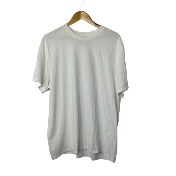 Nike Fit Dry NikeSportsTee White Crewneck T-Shirt Men's XL New - Picture 1 of 5